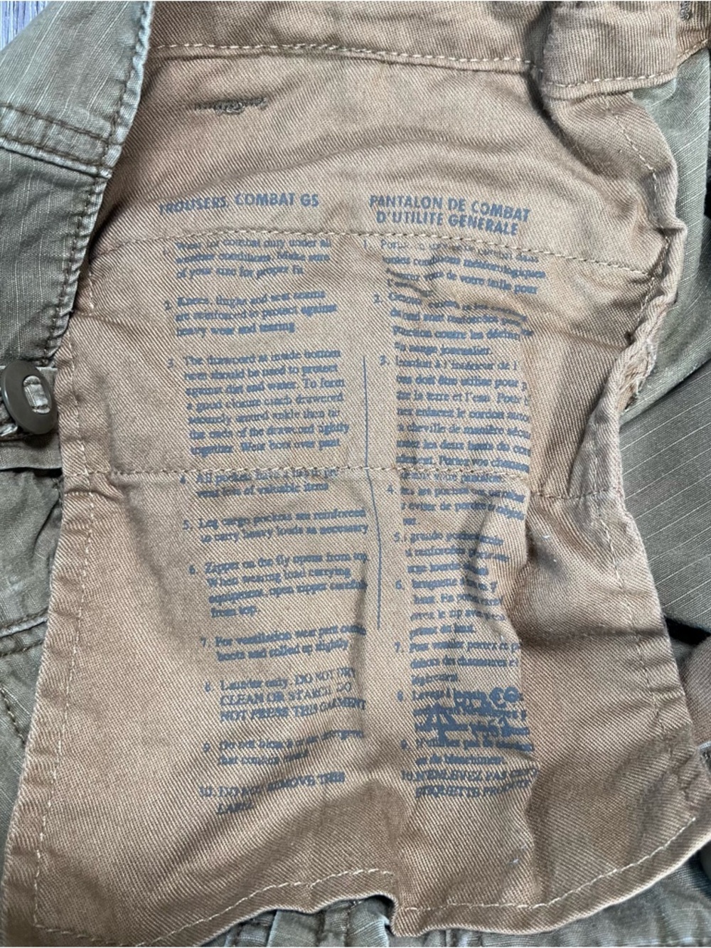 Polo Ralph Lauren Cargo Pants Mens Straight Fit Combat OG-107 GS Military 32x30 - Picture 7 of 11